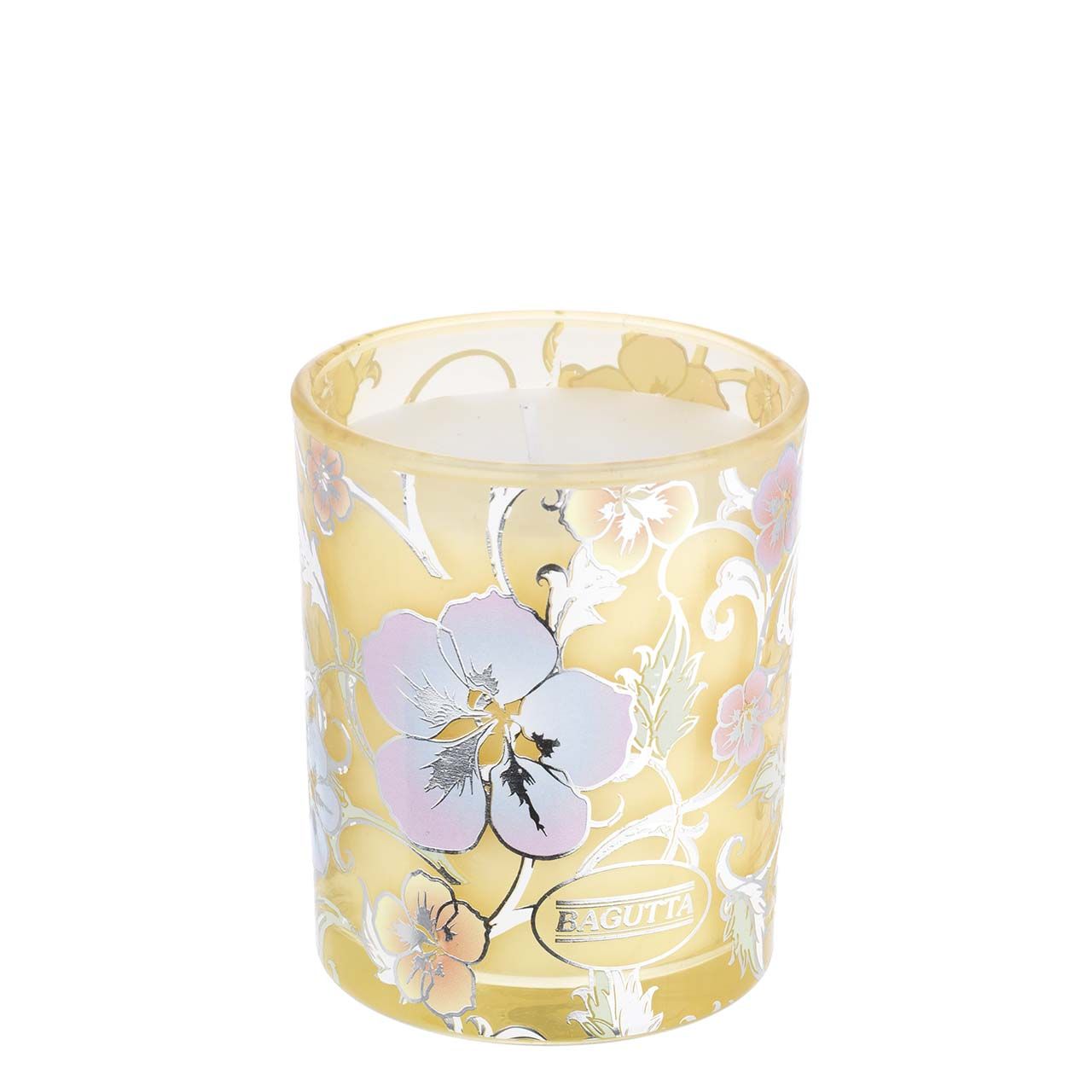 BICCHIERE CON CERA PROFUMATA 150gr - Fiori giallo Limone
